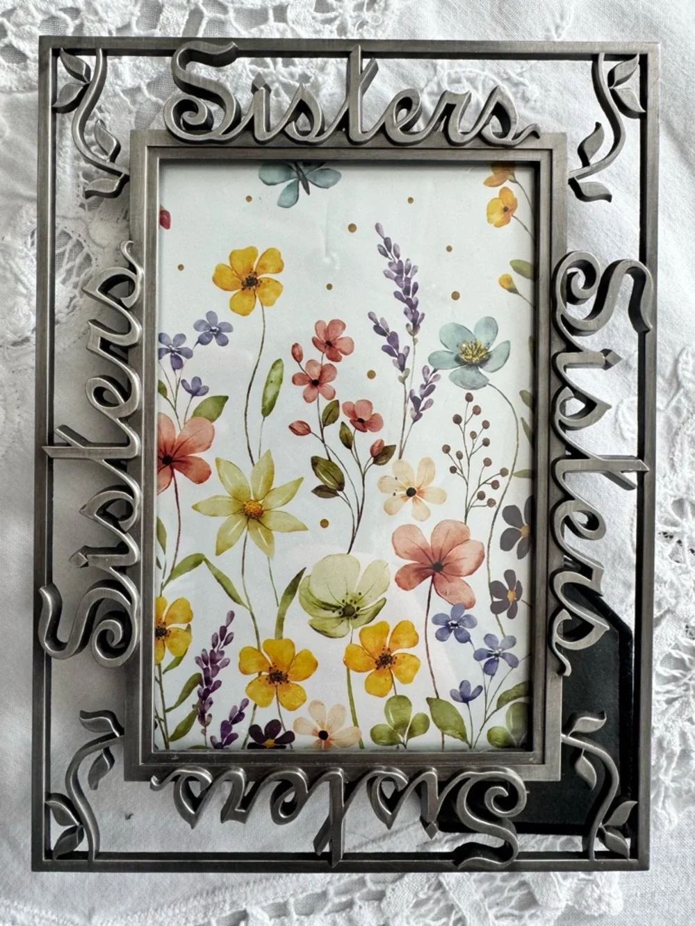 Set  Mug & Frame - 8” x 6” Pewter sister frame and  12 0z. Sister Ceramic Mug - Picture 4 of 7